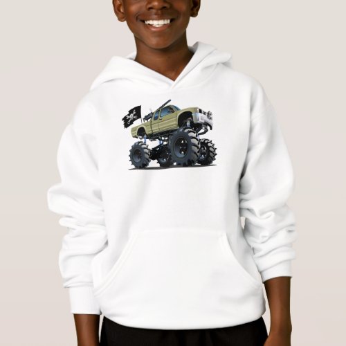 Cartoon monster truck hoodie