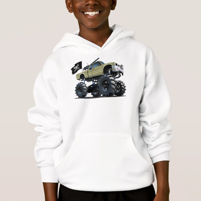 Cartoon monster truck hoodie (Front)