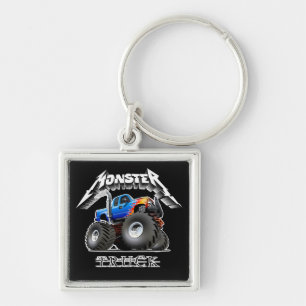 Cartoon monster truck keychain