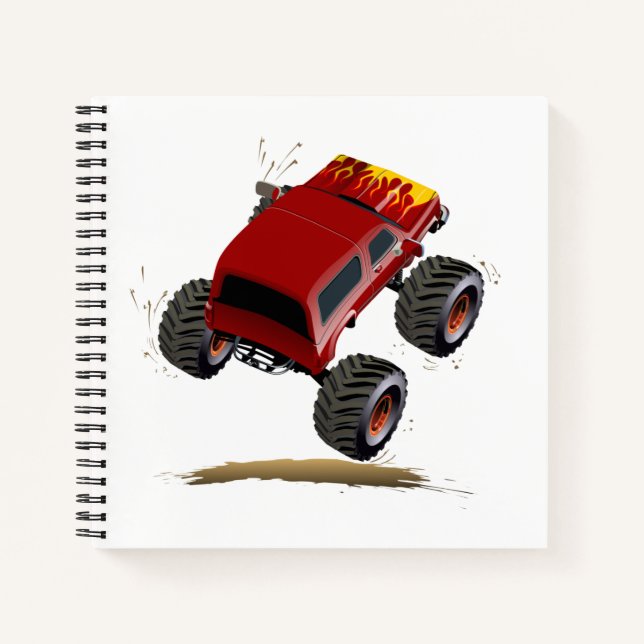 Cartoon monster truck notebook (Front)