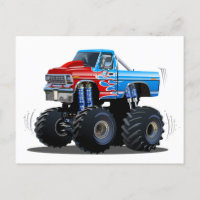 Cartoon monster truck