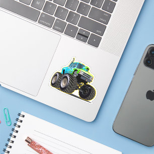 Cartoon monster truck sticker