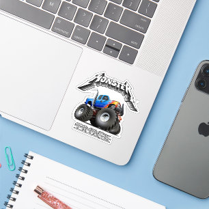 Cartoon monster truck sticker