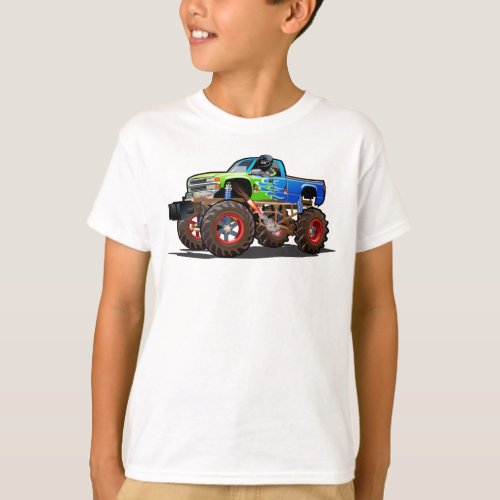 Cartoon monster truck T_Shirt