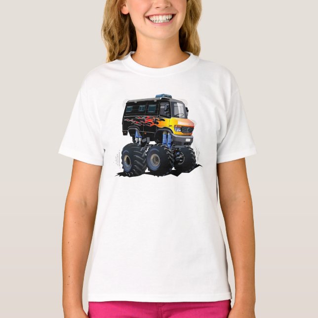 Cartoon monster truck T-Shirt (Front)