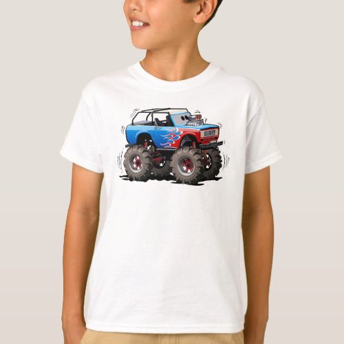 Cartoon monster truck T_Shirt