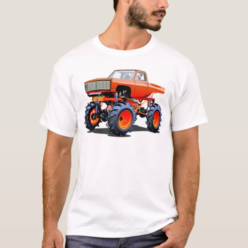 Cartoon monster truck T_Shirt