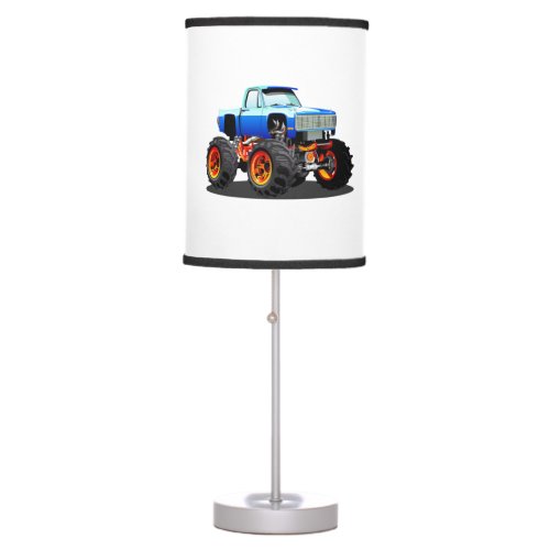 Cartoon monster truck table lamp