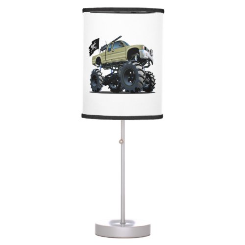 Cartoon monster truck table lamp