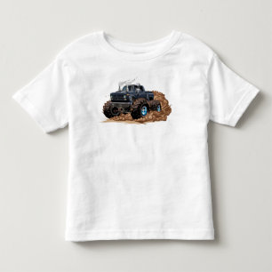 Cartoon monster truck toddler t-shirt