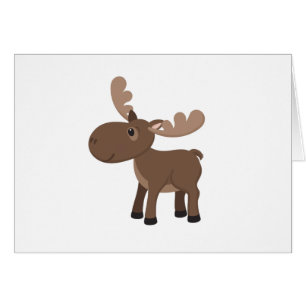 Cartoon Moose Cards