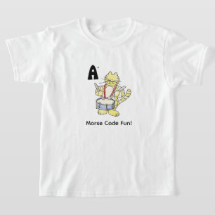 Cartoon Morse Code for Kids! Letter A T-Shirt