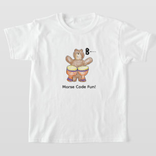 Cartoon Morse Code for Kids! Letter B T-Shirt