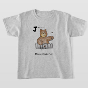 Cartoon Morse Code for Kids! Letter "J" T-Shirt