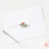 Cartoon Mother Elephant and Calf Sticker (Envelope)