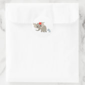 Cartoon Mother Elephant and Calf Sticker (Bag)