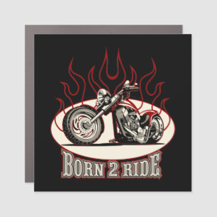 Cartoon motorbike car magnet