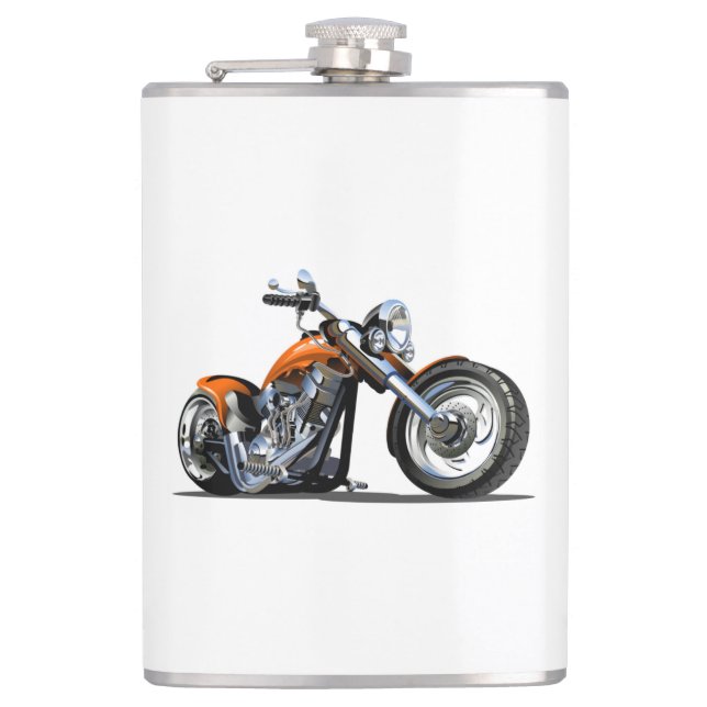 Cartoon motorbike flask (Front)