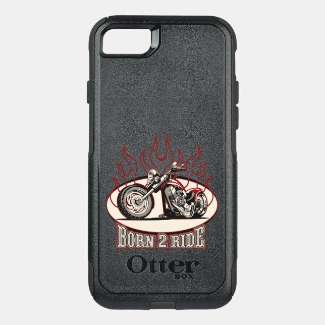 Cartoon motorbike otterbox iPhone case (Back)
