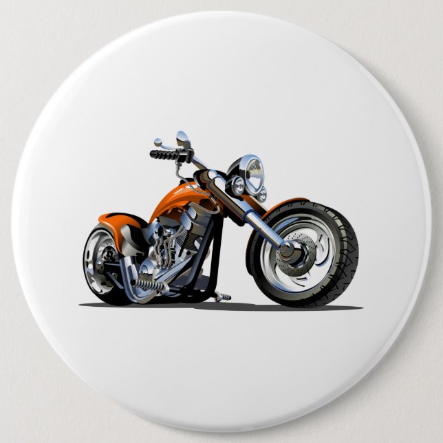 Cartoon motorcycle button (Front)