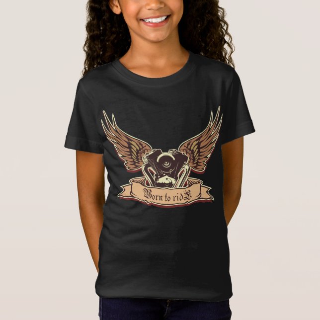 Cartoon motorcycle engine T-Shirt (Front)