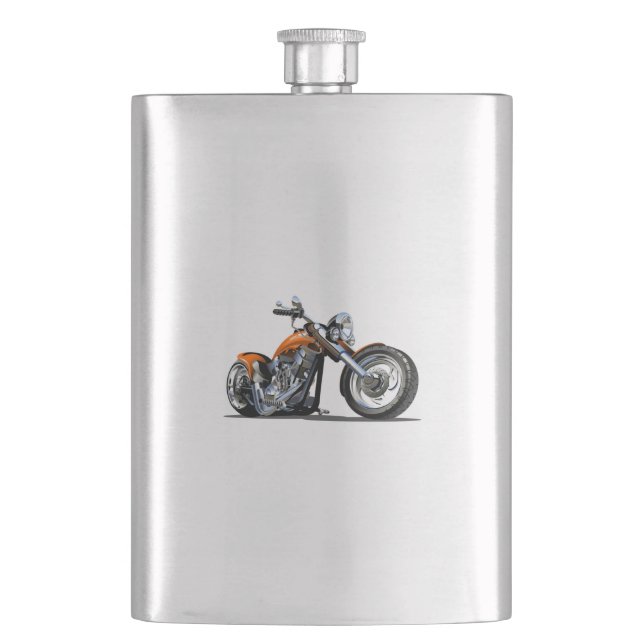 Cartoon motorcycle flask (Front)