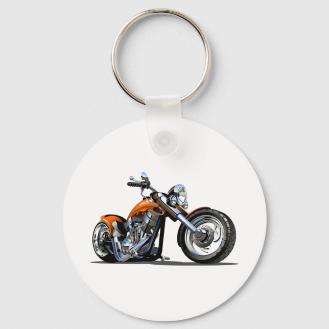 Cartoon motorcycle keychain (Front)