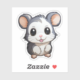 Cartoon mouse illustration sticker