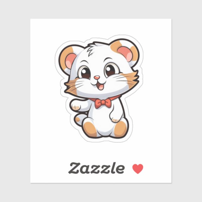 Cartoon mouse illustration sticker (Sheet)