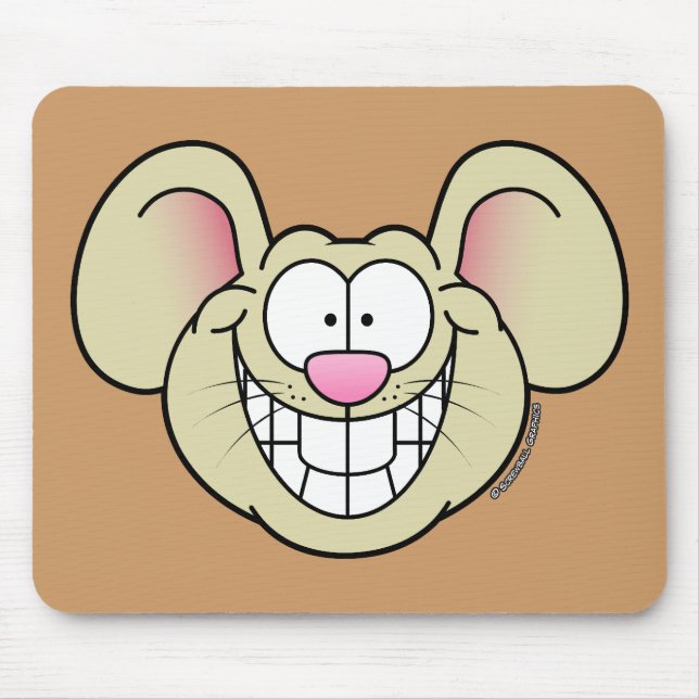 Cartoon Mouse Mouse Pad (Front)