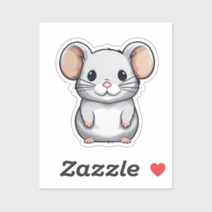 Cartoon mouse sticker