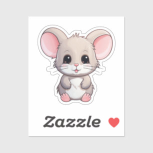 Cartoon mouse sticker