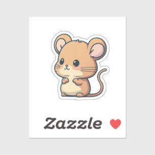 Cartoon mouse sticker