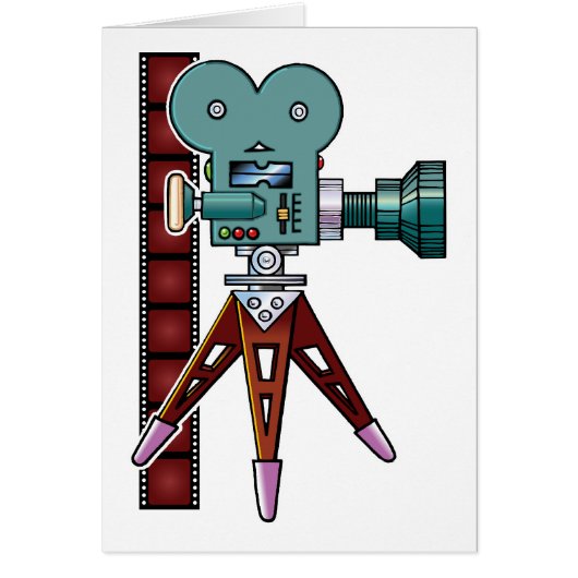 Cartoon Movie Camera Cards (Front)