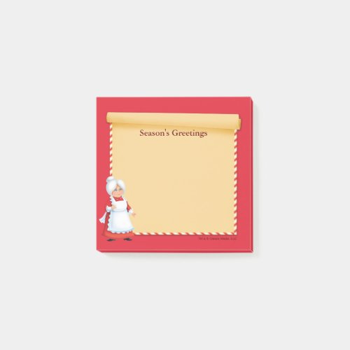 Cartoon Mrs Claus Post_it Notes