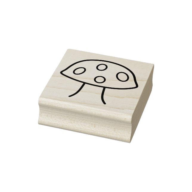 Cartoon Mushroom Rubber Stamp (Stamp)