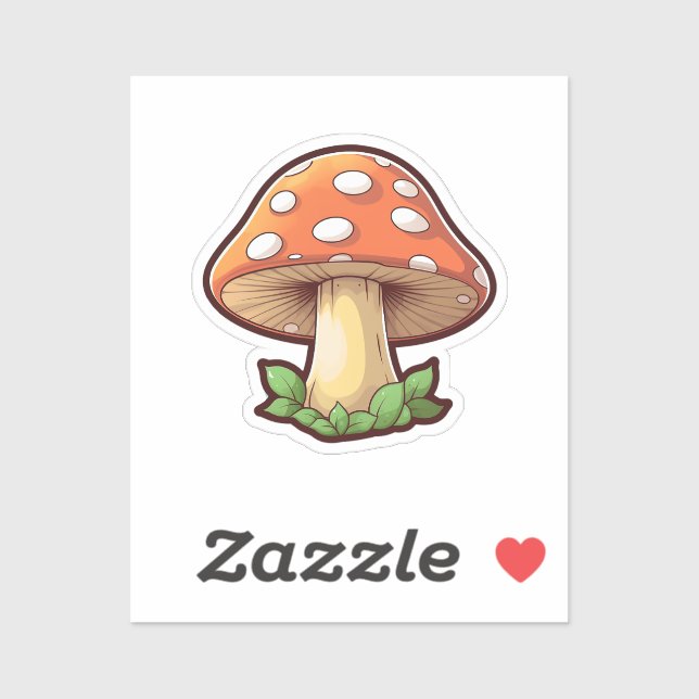 Cartoon mushroom sticker (Sheet)