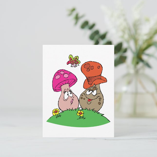 Cartoon Mushrooms Invitations (Creator Uploaded)