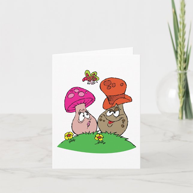 Cartoon Mushrooms Note Cards (Creator Uploaded)
