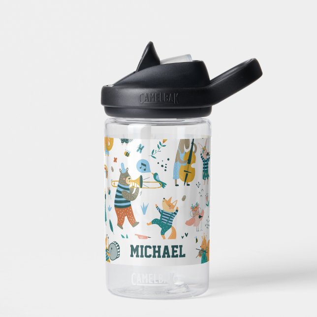 Cartoon Music Band Water Bottle (Left)