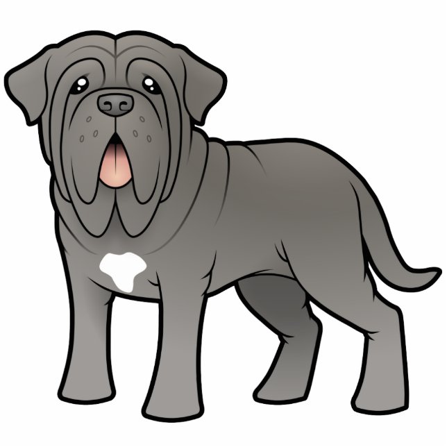 Cartoon Neapolitan Mastiff Cutout (Front)