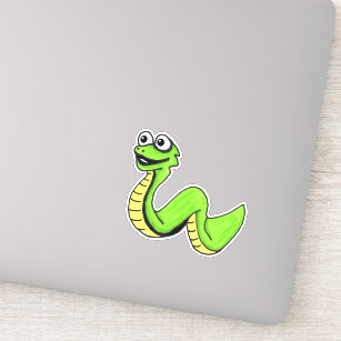 3D Cute Cartoon Snake – Wallmonkeys