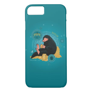 Cartoon NIFFLER™ With Gold Coins iPhone 8/7 Case