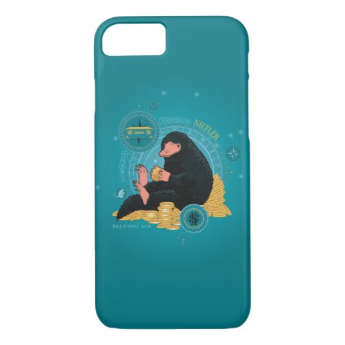 Cartoon NIFFLER With Gold Coins iPhone 87 Case