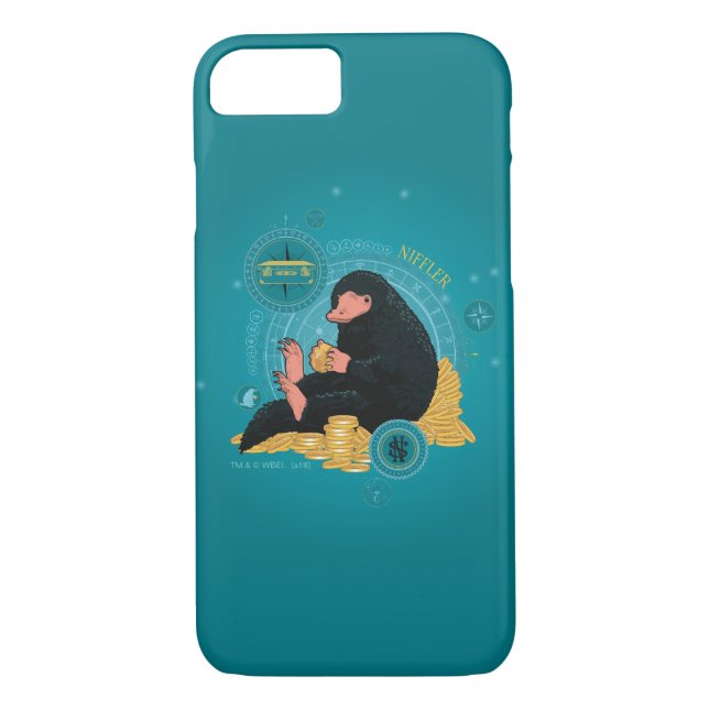 Cartoon NIFFLER™ With Gold Coins Case-Mate iPhone Case (Back)