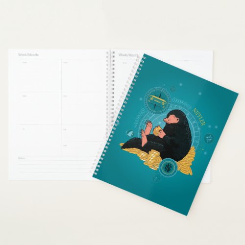 Cartoon NIFFLER With Gold Coins Planner