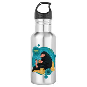 Cartoon Niffler™ With Gold Coins Stainless Steel Water Bottle by fantasticbeasts at Zazzle
