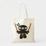 Cartoon Ninja Character Tote Bag<br><div class="desc">Show off your playful side with a fun ninja cartoon character.</div>