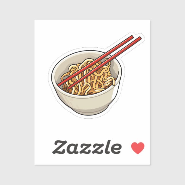 Cartoon noodle sticker (Sheet)