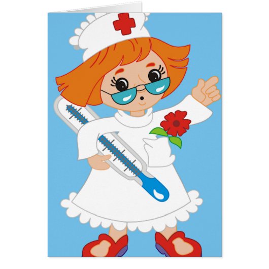 Cartoon Nurse Cards (Front)